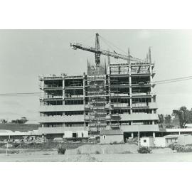 Veterinary Sciences Complex. Stage 2 (Tower) construction, overall Site, October 1969
