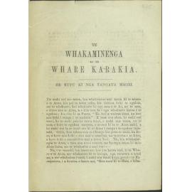 Te whakaminenga ki te whare karakia, 1861