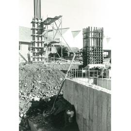 Science Towers. Construction of ground level, 17 October 1967