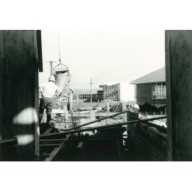 Science Towers. Construction of ground level, 17 October 1967