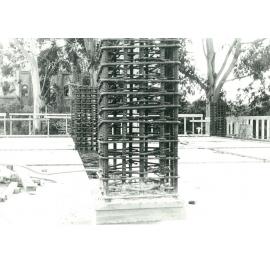 Registry Building. Construction of first floor, 13 October 1975