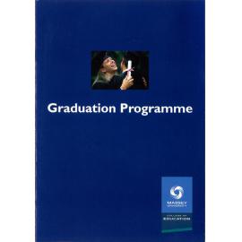 Graduation Programme, 1996-11-29, College of Education