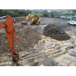 Library, Auckland campus. Library Extension, construction, July 2008