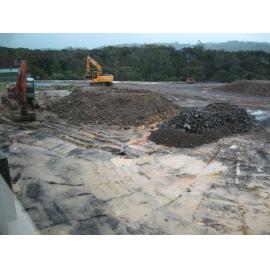 Library, Auckland campus. Library Extension, construction, July 2008