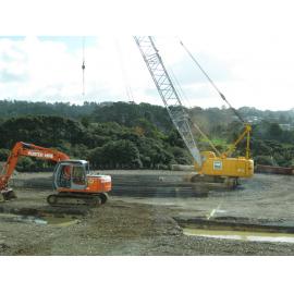 Library, Auckland campus. Library Extension, Construction, August 2008