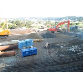 Library, Auckland campus. Library Extension, construction, September 2008