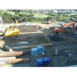 Library, Auckland campus. Library Extension, construction, September 2008