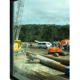 Library, Auckland campus. Library Extension, construction, September 2008