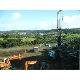 Library, Auckland campus. Library Extension, construction, September 2008
