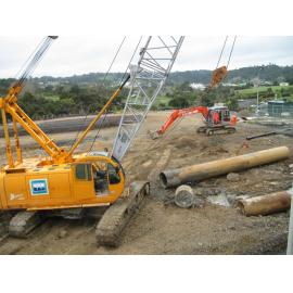 Library, Auckland campus. Library Extension, construction, September 2008