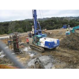Library, Auckland campus. Library Extension, construction, September 2008