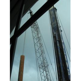 Library, Auckland campus. Library Extension, construction, September 2008