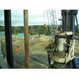 Library, Auckland campus. Library Extension, construction, September 2008