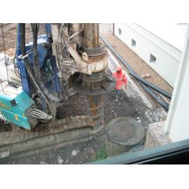 Library, Auckland campus. Library Extension, construction, September 2008