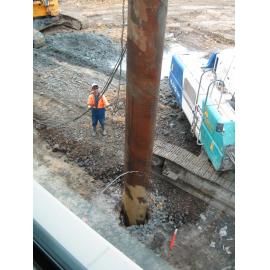 Library, Auckland campus. Library Extension, construction, September 2008