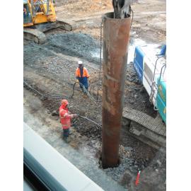 Library, Auckland campus. Library Extension, construction, September 2008
