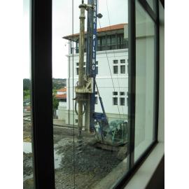 Library, Auckland campus. Library Extension, construction, September 2008