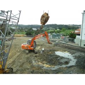 Library, Auckland campus. Library Extension, construction, September 2008