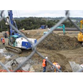 Library, Auckland campus. Library Extension, construction, September 2008