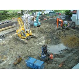Library, Auckland campus. Library Extension, construction, October 2008