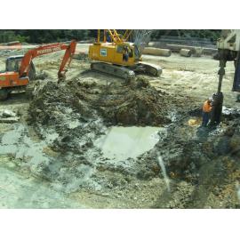 Library, Auckland campus. Library Extension, construction, October 2008