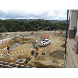 Library, Auckland campus. Library Extension, construction, October 2008
