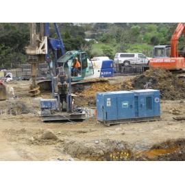 Library, Auckland campus. Library Extension, construction, October 2008