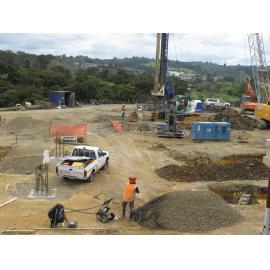 Library, Auckland campus. Library Extension, construction, October 2008