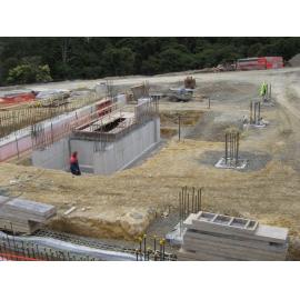 Library, Auckland campus. Library Extension, construction, November 2008