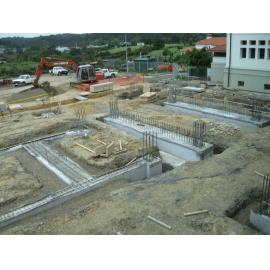 Library, Auckland campus. Library Extension, construction, November 2008