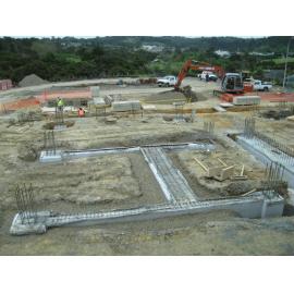 Library, Auckland campus. Library Extension, construction, November 2008