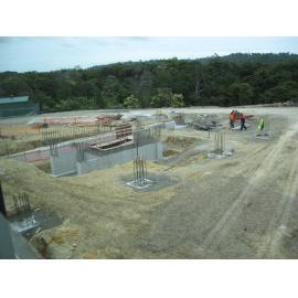Library, Auckland campus. Library Extension, construction, November 2008