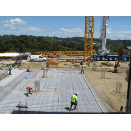 Library, Auckland campus. Library Extension, construction, November 2008