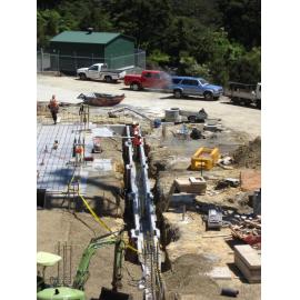 Library, Auckland campus. Library Extension, construction, November 2008