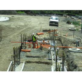 Library, Auckland campus. Library Extension, construction, November 2008