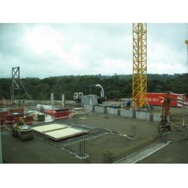 Library, Auckland campus. Library Extension, construction, December 2008