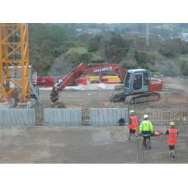 Library, Auckland campus. Library Extension, construction, December 2008