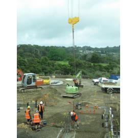 Library, Auckland campus. Library Extension, construction, December 2008