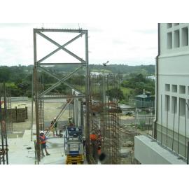 Library, Auckland campus. Library Extension, construction, December 2008
