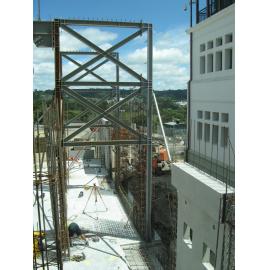 Library, Auckland campus. Library Extension, construction, December 2008