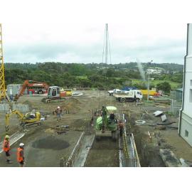 Library, Auckland campus. Library Extension, construction, December 2008