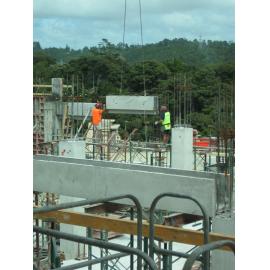 Library, Auckland campus. Library Extension, construction, January 2009