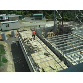 Library, Auckland campus. Library Extension, construction, January 2009