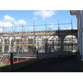 Library, Auckland campus. Library Extension, construction, February 2009