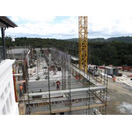 Library, Auckland campus. Library Extension, construction, February 2009