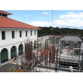Library, Auckland campus. Library Extension, construction, February 2009